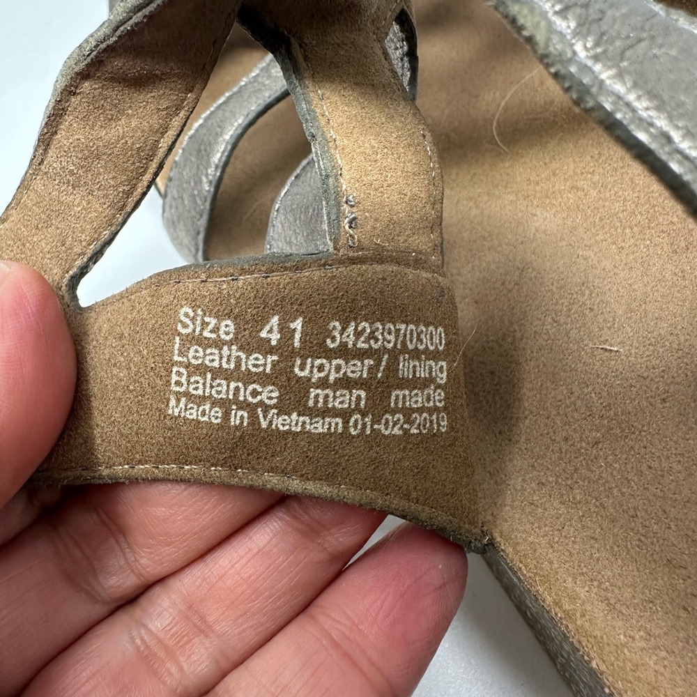 Dansko Selina Gladiator Sandals Metallic Leather Women's 41 - Picture 16 of 16